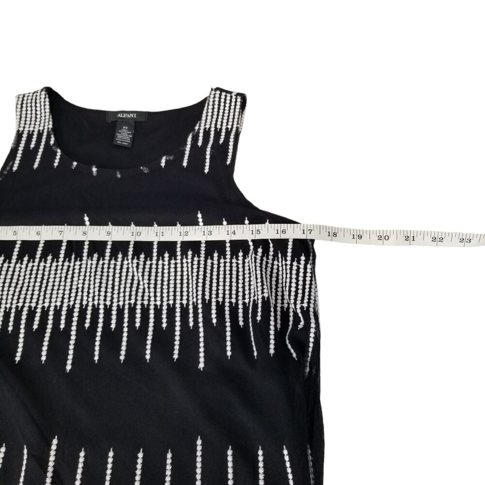NWT Alfani Deep Black Dressy Tank Top Size XS - Picture 6 of 7